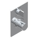 THG - Trim for THG thermostat with stop valve and 3-way diverter, rough part supplied with fixing box ref.5 600AE/US - Umber PVD