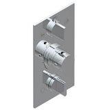THG - Trim for THG thermostat 3 functions , with one off function and 2 outlets - rough part supplied with fixing box ref. .5 540AE/US - Umber PVD