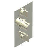 THG - Trim for THG thermostat 3 functions , with one off function and 2 outlets - rough part supplied with fixing box ref. .5 540AE/US - Nickel Polished
