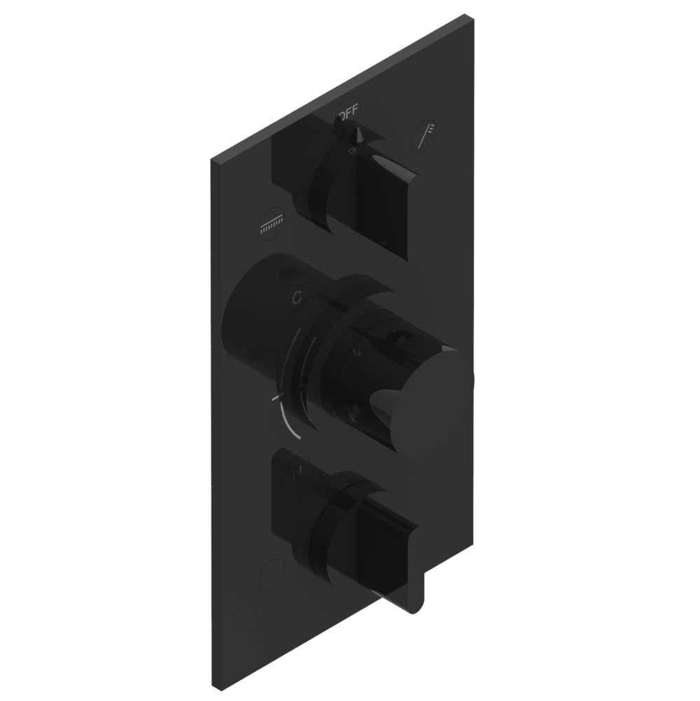 THG - Trim for THG thermostat 3 functions , with one off function and 2 outlets - rough part supplied with fixing box ref. .5 540AE/US - Brown Bronze Color PVD