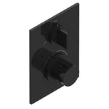 THG - Trim for THG thermostat with stop valve and 3-way diverter, rough part supplied with fixing box ref.5 600AE/US - Brown Bronze Color PVD