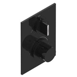 THG - Trim for THG thermostat with stop valve and 3-way diverter, rough part supplied with fixing box ref.5 600AE/US - Brown Bronze Color PVD