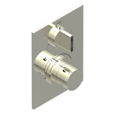 THG - Trim for THG thermostat with stop valve and 3-way diverter, rough part supplied with fixing box ref.5 600AE/US - Nickel Polished