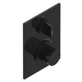THG - Trim for THG thermostat with stop valve and 3-way diverter, rough part supplied with fixing box ref.5 600AE/US - Brown Bronze Color PVD