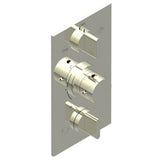 THG - Trim for THG thermostat 3 functions , with one off function and 2 outlets - rough part supplied with fixing box ref. .5 540AE/US - Nickel Polished