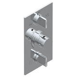 THG - Trim for THG thermostat 3 functions , with one off function and 2 outlets - rough part supplied with fixing box ref. .5 540AE/US - Umber PVD