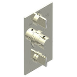 THG - Trim for THG thermostat 3 functions , with one off function and 2 outlets - rough part supplied with fixing box ref. .5 540AE/US - Nickel Polished