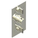 THG - Trim for THG thermostat 3 functions , with one off function and 2 outlets - rough part supplied with fixing box ref. .5 540AE/US - Nickel Polished