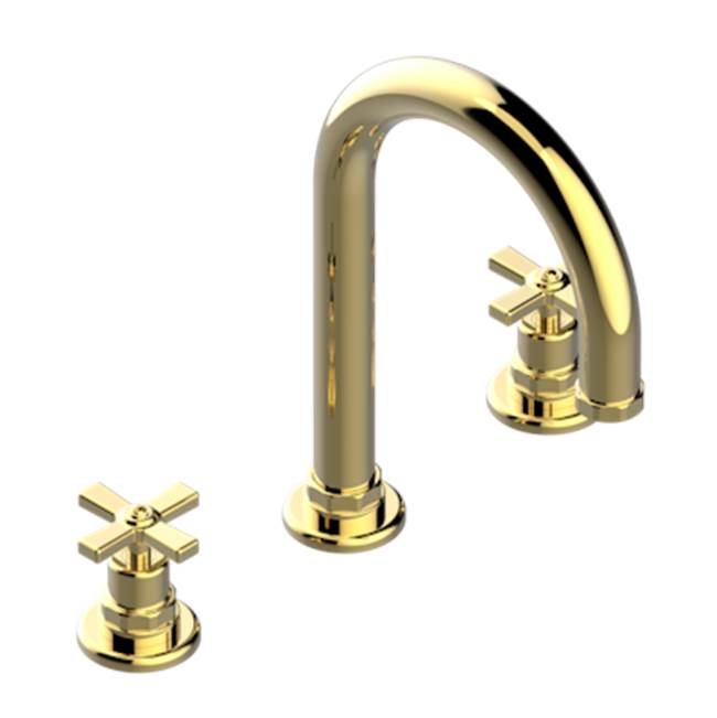 THG - Roman Tub Set With 3/4'' Valves - Gold Polished