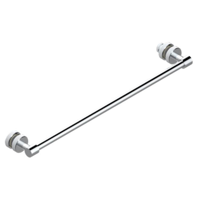 THG - Towel Rail With One Rail For Glass Door With Knob On Side And Escutcheon The Other Side - Matt Umber PVD