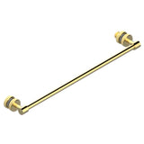 THG - Towel Rail With One Rail For Glass Door With Knob On Side And Escutcheon The Other Side - Gold Polished