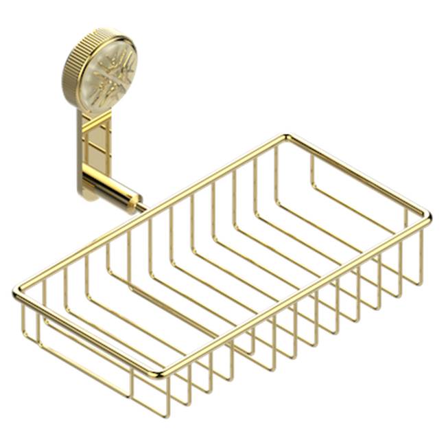 THG - Soap And Sponge Holder, Wall Mounted - Gold Polished