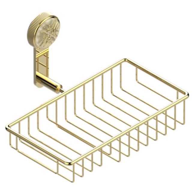 THG - Soap And Sponge Holder, Wall Mounted - Gold Color PVD