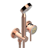 THG - Trim Only For Wall Mixer With Complete Handshower On Hook - Blush PVD