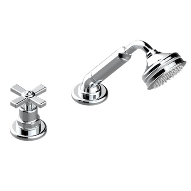 THG - Deck Mounted Mixer With Handshower, Progressive Cartridge - Matt Umber PVD