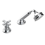 THG - Deck Mounted Mixer With Handshower, Progressive Cartridge - Matt Umber PVD