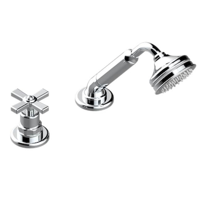 THG - Deck Mounted Mixer With Handshower, Progressive Cartridge - Matt Umber PVD