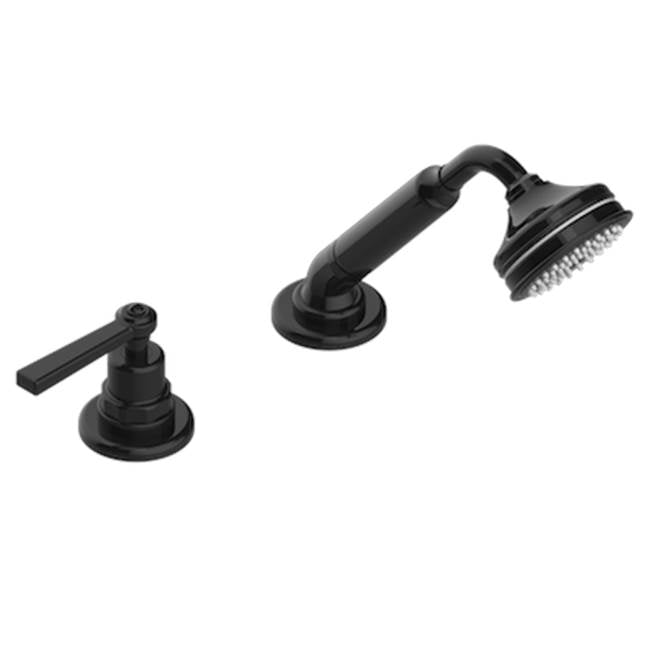 THG - Deck Mounted Mixer With Handshower, Progressive Cartridge - Brown Bronze Color PVD