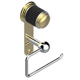 THG - Toilet Paper Holder, Single Mount Without Cover - Chrome Polished Gold Polished