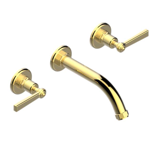 THG - Trim For Wall Mounted 3-hole Bath Set Only - Gold Polished