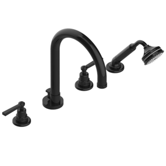 THG - Roman Tub Set With Diverter Spout And Handshower, 3/4'' Valves - Brown Bronze Color PVD