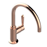 THG - Single Hole Kitchen Faucet With Swivel Spout - Blush PVD