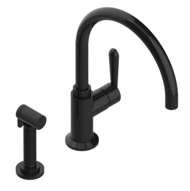 THG - Single Hole Mixer With Swivel And Side Spray - Brown Bronze Color PVD