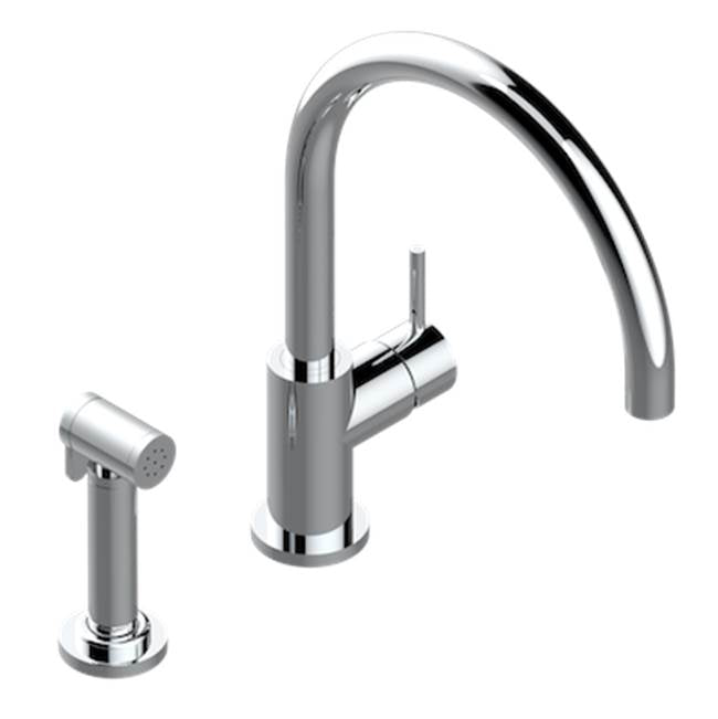 THG - Single Hole Mixer With Swivel And Side Spray - Matt Umber PVD