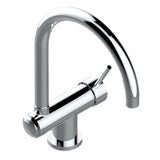 THG - Single Hole Kitchen Faucet With Movable Spout For Window Opening - Matt Umber PVD