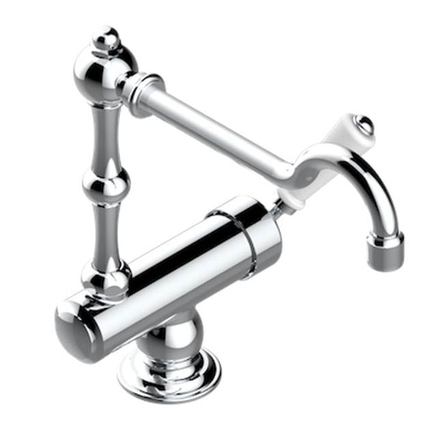 THG - Single Hole Kitchen Faucet With Movable Spout For Window Opening - Matt Umber PVD