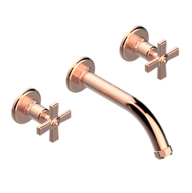 THG - Trim For Wall Mounted 3-hole Lavatory Set Only - Blush PVD