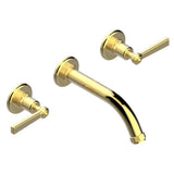 THG - Trim For Wall Mounted 3-hole Lavatory Set Only - Gold Polished