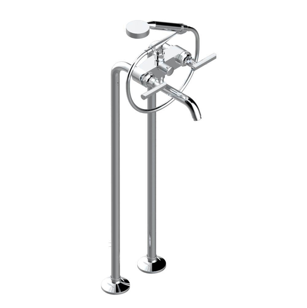 THG - Bath Shower Tub Filler With Floor Risers