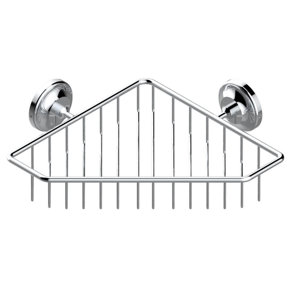 THG - Large corner soap basket, wall mounted - Matt Umber PVD