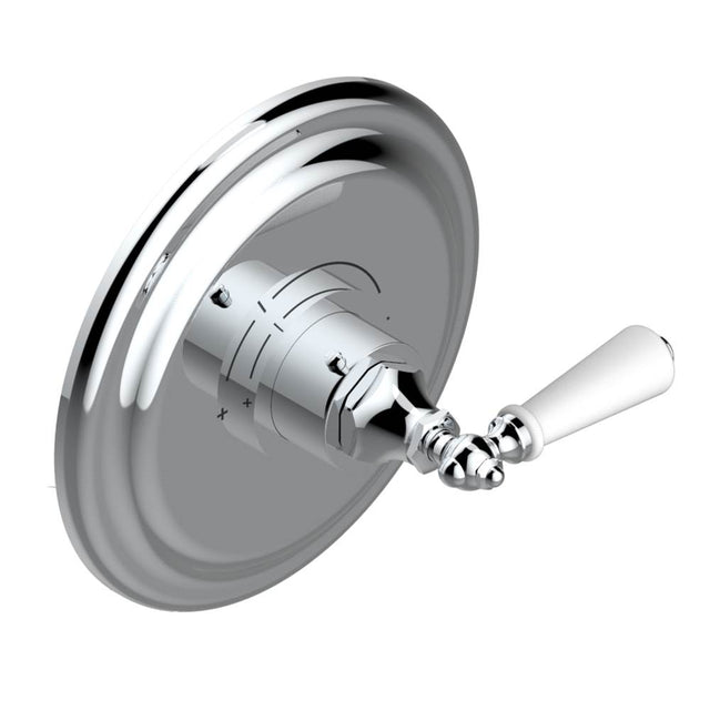 THG - Trim for THG thermostatic valve, rough part supplied with fixing box ref. 5 200AE/US - Round plate model - Matt Umber PVD