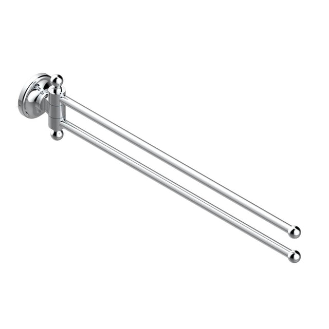 THG - TOWEL BAR 15 3/4'' LONG, DOUBLE SWIVEL - Matt Umber PVD
