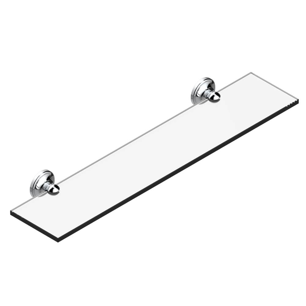 THG - Glass shelf with brackets - Matt Umber PVD