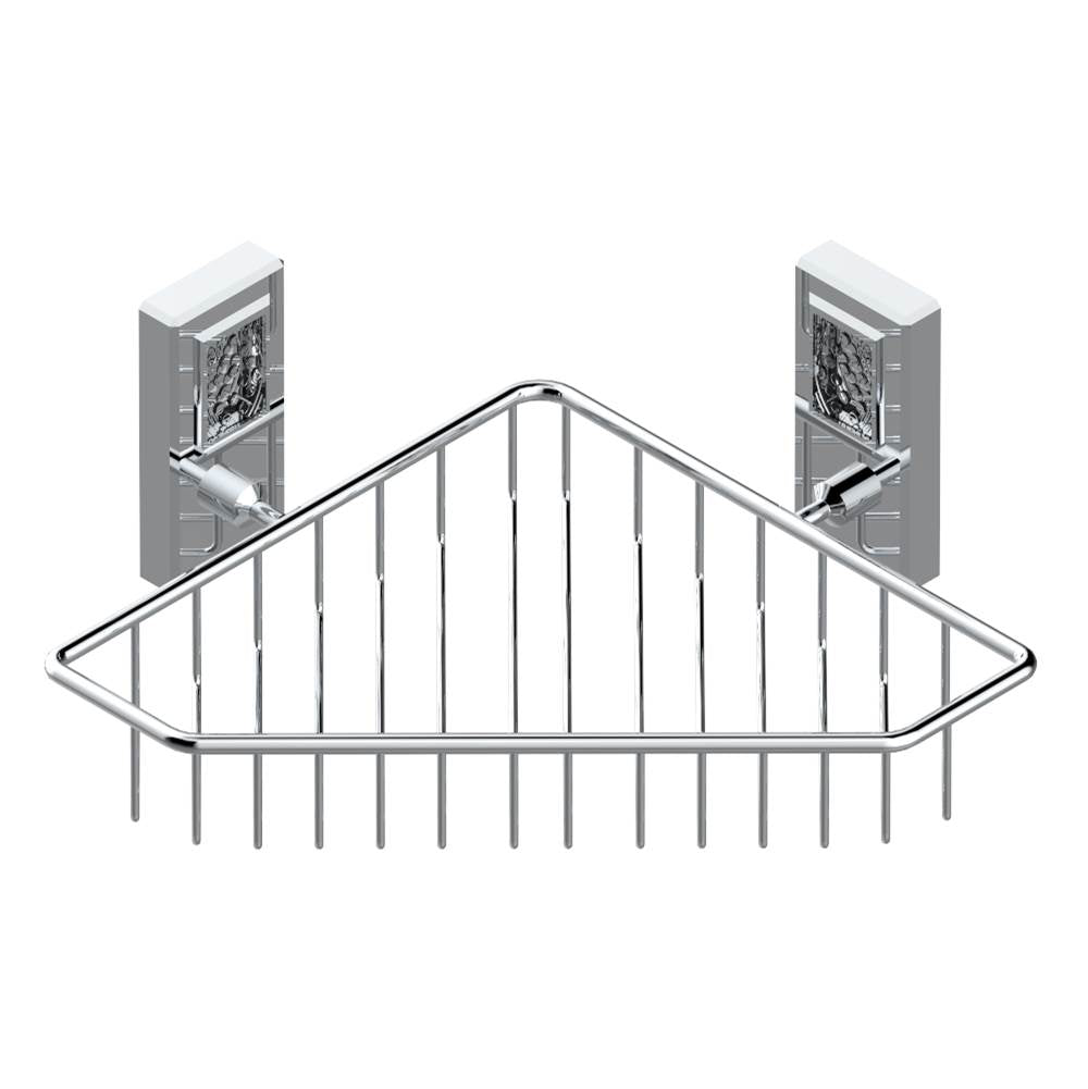THG - Large corner soap basket, wall mounted - Matt Umber PVD