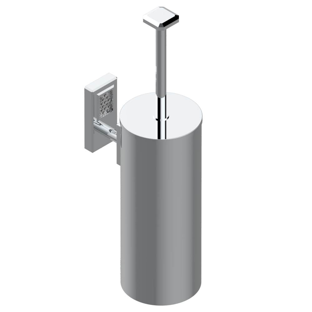 THG - Metal toilet brush holder with brush with cover wall mounted - Matt Umber PVD