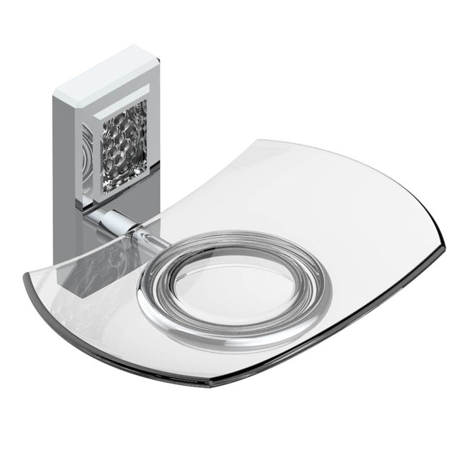 THG - Glass soap dish, wall mounted - Matt Umber PVD