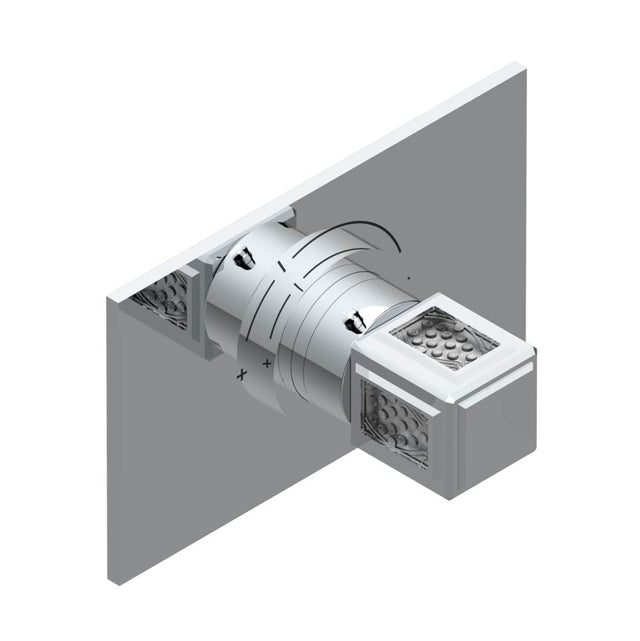 THG - Trim for THG thermostatic valve, rough part supplied with fixing box ref.5 200AE/US - Matt Umber PVD
