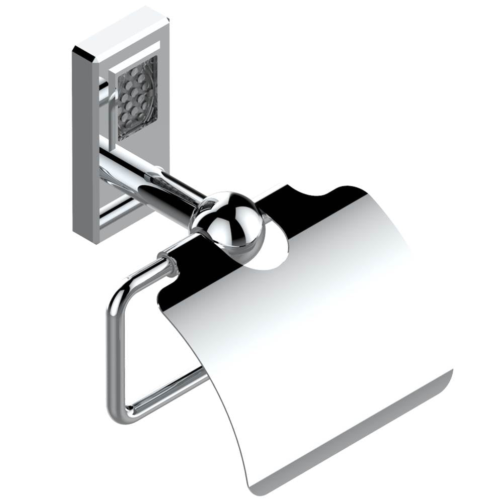 THG - Toilet paper holder, single mount with cover - Matt Umber PVD