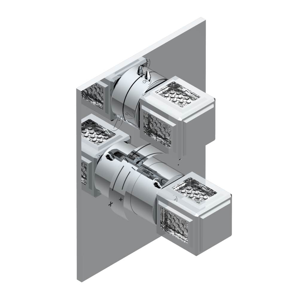 THG - Trim for thg thermostat with 2-way diverter, rough part supplied with fixing box ref. 5 500AE/US - Matt Umber PVD