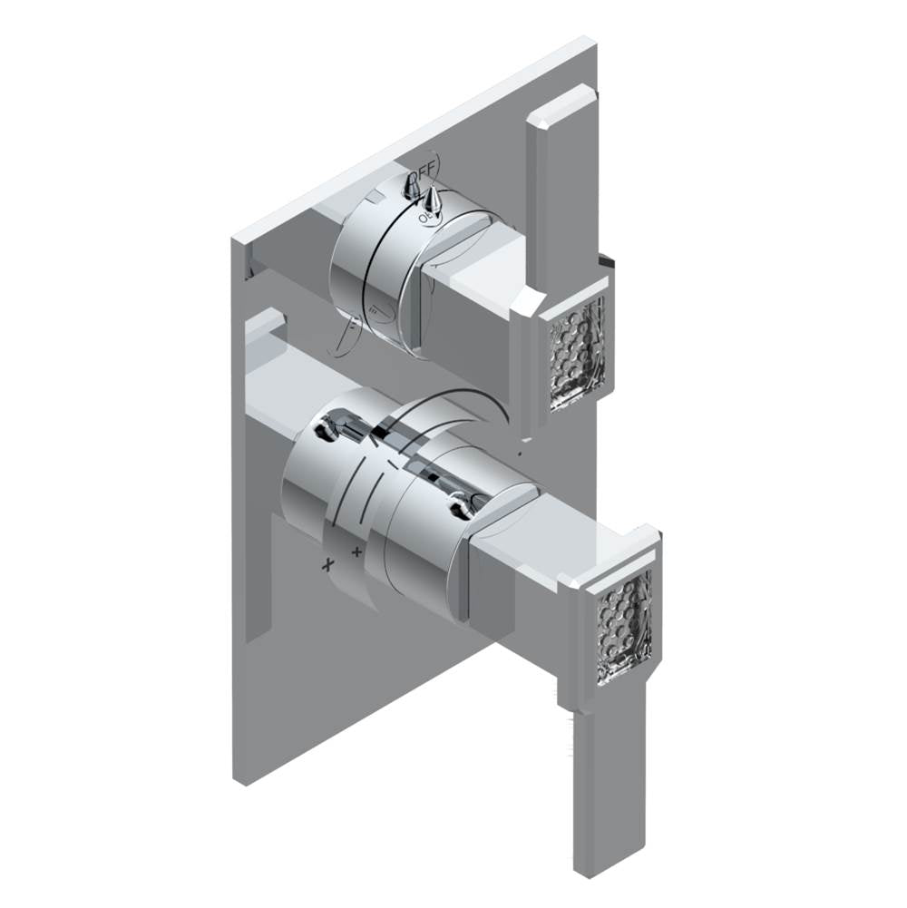 THG - Trim for thg thermostat with 2-way diverter, rough part supplied with fixing box ref. 5 500AE/US - Matt Umber PVD