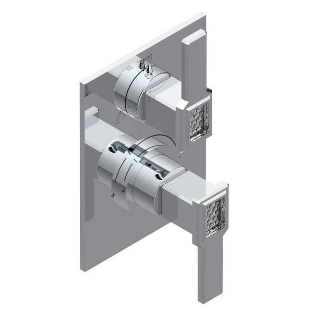 THG - Trim for thg thermostat with 2-way diverter, rough part supplied with fixing box ref. 5 500AE/US - Matt Umber PVD