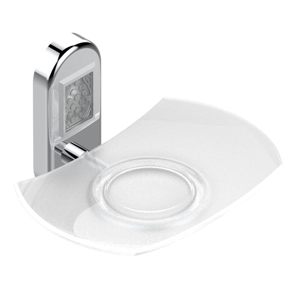 THG - Glass soap dish, wall mounted - Matt Umber PVD