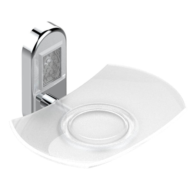 THG - Glass soap dish, wall mounted - Matt Umber PVD