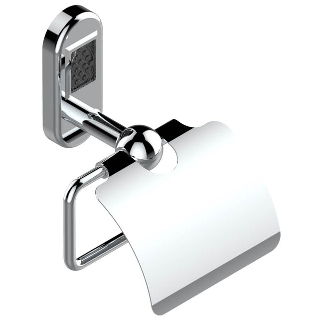 THG - Toilet paper holder, single mount with cover - Matt Umber PVD