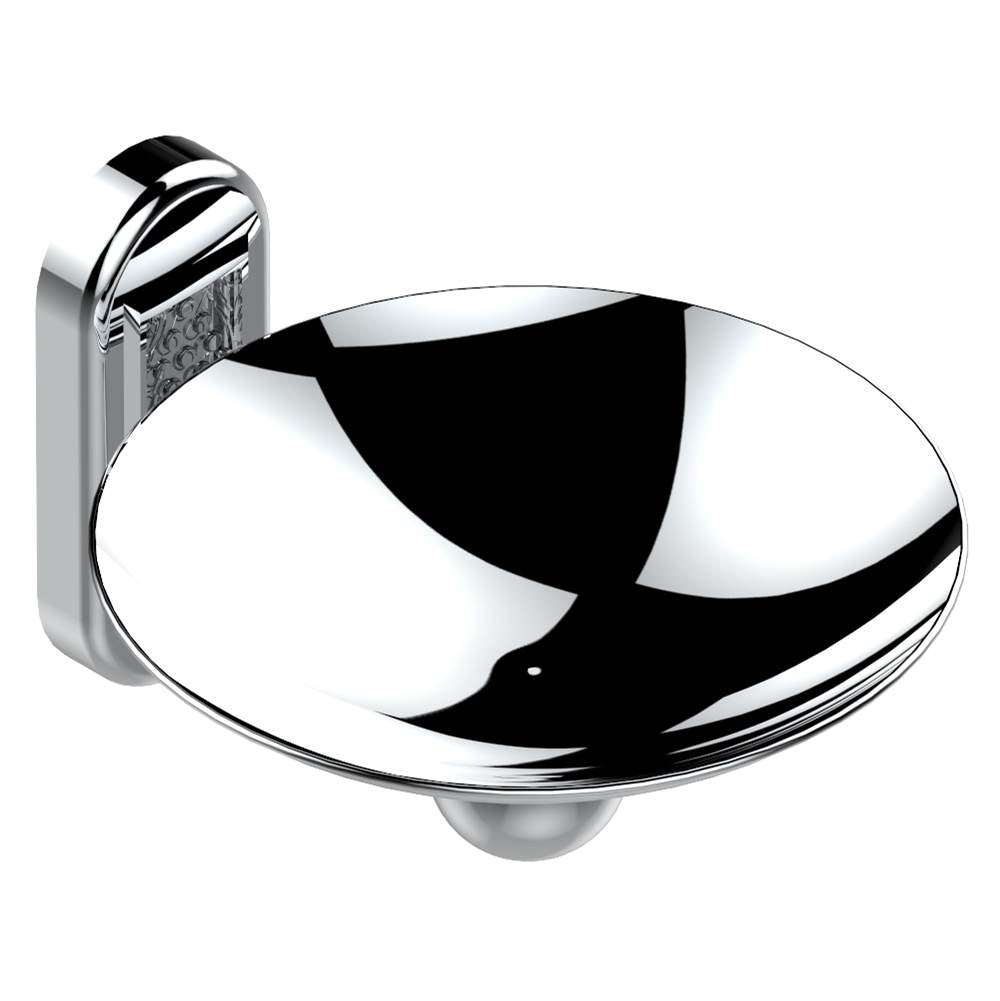 THG - Soap dish, wall mounted, 6'' diameter - Matt Umber PVD