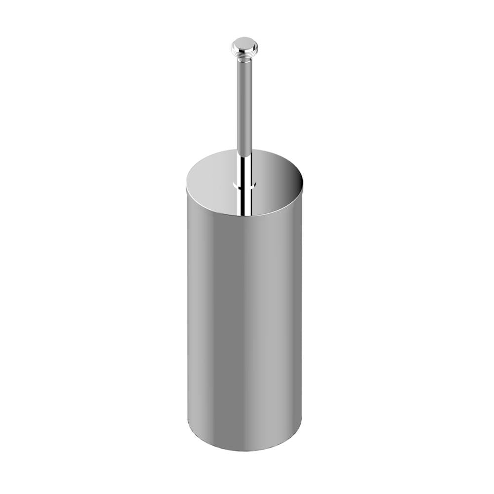 THG - Metal toilet brush holder with brush with cover floor mounted - Matt Umber PVD